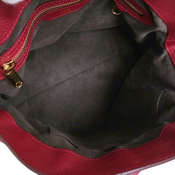 Louis Vuitton Mahina Leather Cirrus PM Shoulder Bag Red - Picture 3 of 12